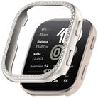 For Amazfit Bip 6 Single Row Diamond Half Coverage Hollow TPU Watch Protective Case(Starlight) - 1