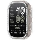 For Amazfit Bip 6 Single Row Diamond Half Coverage Hollow TPU Watch Protective Case(Transparent) - 2