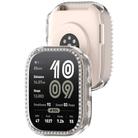 For Amazfit Bip 6 Single Row Diamond Half Coverage Hollow TPU Watch Protective Case(Transparent) - 3