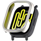 For Redmi Watch 5 Lite Single Row Diamond Half Coverage Hollow PC Watch Protective Case(Starlight) - 1