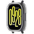 For Redmi Watch 5 Lite Single Row Diamond Half Coverage Hollow PC Watch Protective Case(Transparent) - 2