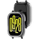 For Redmi Watch 5 Lite Single Row Diamond Half Coverage Hollow PC Watch Protective Case(Transparent) - 3