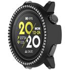 For COROS Pace 3 Single Row Diamond Half Coverage Hollow PC Watch Protective Case(Black) - 2