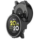 For COROS Pace 3 Single Row Diamond Half Coverage Hollow PC Watch Protective Case(Black) - 3