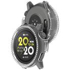 For COROS Pace 3 Single Row Diamond Half Coverage Hollow PC Watch Protective Case(Transparent) - 3