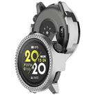 For COROS Pace Pro Single Row Diamond Half Coverage Hollow PC Watch Protective Case(Silver) - 3