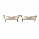 For vivo watch5 1 Pair 20mm 316 Stainless Steel Metal Watch Band Connector(Moonlight White) - 1