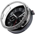 For vivo Watch 5 Single Row Diamond Half Coverage Hollow PC Watch Protective Case(Transparent) - 1
