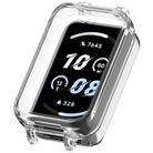 For Honor Band 10 PC Ear Half Coverage Hollow Watch Protective Case(Transparent White) - 1