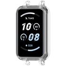 For Honor Band 10 PC Ear Half Coverage Hollow Watch Protective Case(Transparent White) - 2