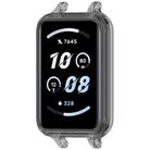 For Honor Band 10 PC Ear Half Coverage Hollow Watch Protective Case(Transparent Black) - 2