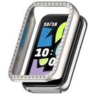 For Honor Band 10 Single Row Diamond Half Coverage Hollow PC Watch Protective Case(Starlight) - 1