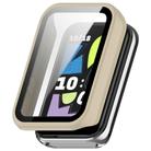 For Honor Band 10 Tempered Film Integrated PC Watch Protective Case(Ivory White) - 1