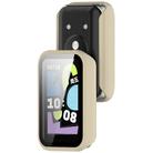 For Honor Band 10 Tempered Film Integrated PC Watch Protective Case(Ivory White) - 3