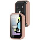 For Honor Band 10 Tempered Film Integrated PC Watch Protective Case(Cherry Pink) - 3