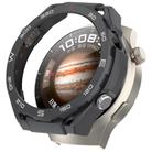 For Huawei Watch 4 Pro Change to Watch Ultimate Design Half Coverage Hollow PC Watch Protective Case(Black) - 1