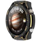 For Huawei Watch 4 Pro Change to Watch Ultimate Design Half Coverage Hollow PC Watch Protective Case(Black Gold) - 2