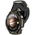 For Huawei Watch 4 Pro Change to Watch Ultimate Design Half Coverage Hollow PC Watch Protective Case(Black Gold) - 3