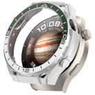 For Huawei Watch 4 Pro Change to Watch Ultimate Design Half Coverage Hollow PC Watch Protective Case(White Green) - 1