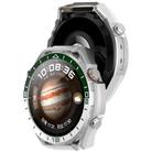 For Huawei Watch 4 Pro Change to Watch Ultimate Design Half Coverage Hollow PC Watch Protective Case(White Green) - 3