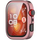 For Huawei Watch Fit 4 Electroplated TPU Full Coverage Watch Protective Case(Pink) - 2