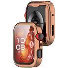 For Huawei Watch Fit 4 Electroplated TPU Full Coverage Watch Protective Case(Rose Gold) - 3