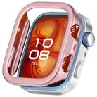 For Huawei Watch Fit 4 Half Coverage Hollow PC Watch Protective Case(Rose Pink) - 1