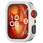 For Huawei Watch Fit 4 Pro Single Row Diamond Half Coverage Hollow PC Watch Protective Case(Starlight) - 2