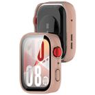 For Huawei Watch Fit 4 Tempered Film Integrated PC Watch Protective Case(Cherry Pink) - 3