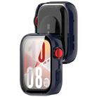 For Huawei Watch Fit 4 Pro Tempered Film Integrated PC Watch Protective Case(Ink Blue) - 3