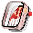 For Huawei Watch Fit 4 Pro Tempered Film Integrated PC Watch Protective Case(Frosted Pink) - 1