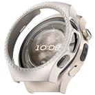 For Huawei Watch 5 42mm Single Row Diamond Half Coverage Hollow PC Watch Protective Case(Starlight) - 1