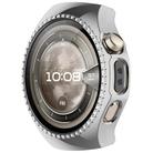 For Huawei Watch 5 46mm Single Row Diamond Half Coverage Hollow PC Watch Protective Case(Silver) - 2