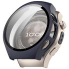 For Huawei Watch 5 42mm Tempered Film Integrated PC Watch Protective Case(Ink Blue) - 1
