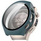 For Huawei Watch 5 42mm Tempered Film Integrated PC Watch Protective Case(Pine Green) - 1