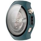 For Huawei Watch 5 42mm Tempered Film Integrated PC Watch Protective Case(Pine Green) - 2