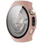 For Huawei Watch 5 42mm Tempered Film Integrated PC Watch Protective Case(Cherry Pink) - 2