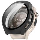 For Huawei Watch 5 42mm Tempered Film Integrated PC Watch Protective Case(Frosted Black) - 1