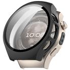 For Huawei Watch 5 46mm Tempered Film Integrated PC Watch Protective Case(Black) - 1