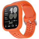 For Amazfit Bip 6 Sofe Case Integrated Silicone Watch Band(Orange) - 2