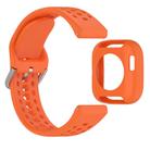 For Amazfit Bip 6 Sofe Case Integrated Silicone Watch Band(Orange) - 3