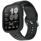 For Amazfit Bip 6 Sofe Case Integrated Silicone Watch Band(Black) - 2