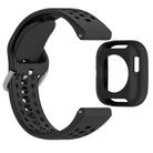 For Amazfit Bip 6 Sofe Case Integrated Silicone Watch Band(Black) - 3
