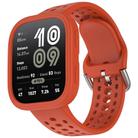 For Amazfit Bip 6 Sofe Case Integrated Silicone Watch Band(Red) - 2