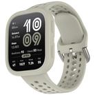 For Amazfit Bip 6 Sofe Case Integrated Silicone Watch Band(Grey) - 2