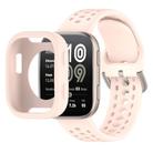 For Amazfit Bip 6 Sofe Case Integrated Silicone Watch Band(Light Pink) - 1