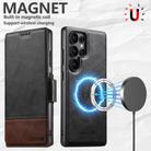 For Samsung Galaxy S25 Ultra 5G Suteni Q06 2-in-1 Multi-function Detachable Wallet MagSafe Phone Case(Black) - 2