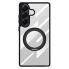 For Samsung Galaxy A56 5G Gear 360 Rotation Holder MagSafe Phone Case(Black) - 1