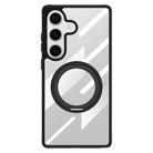 For Samsung Galaxy S24 5G Gear 360 Rotation Holder MagSafe Phone Case(Black) - 1