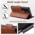 For Samsung Galaxy S24 Ultra 5G Suteni Q07 2-in-1 Multi-function Detachable Wallet MagSafe Phone Case(Brown) - 3